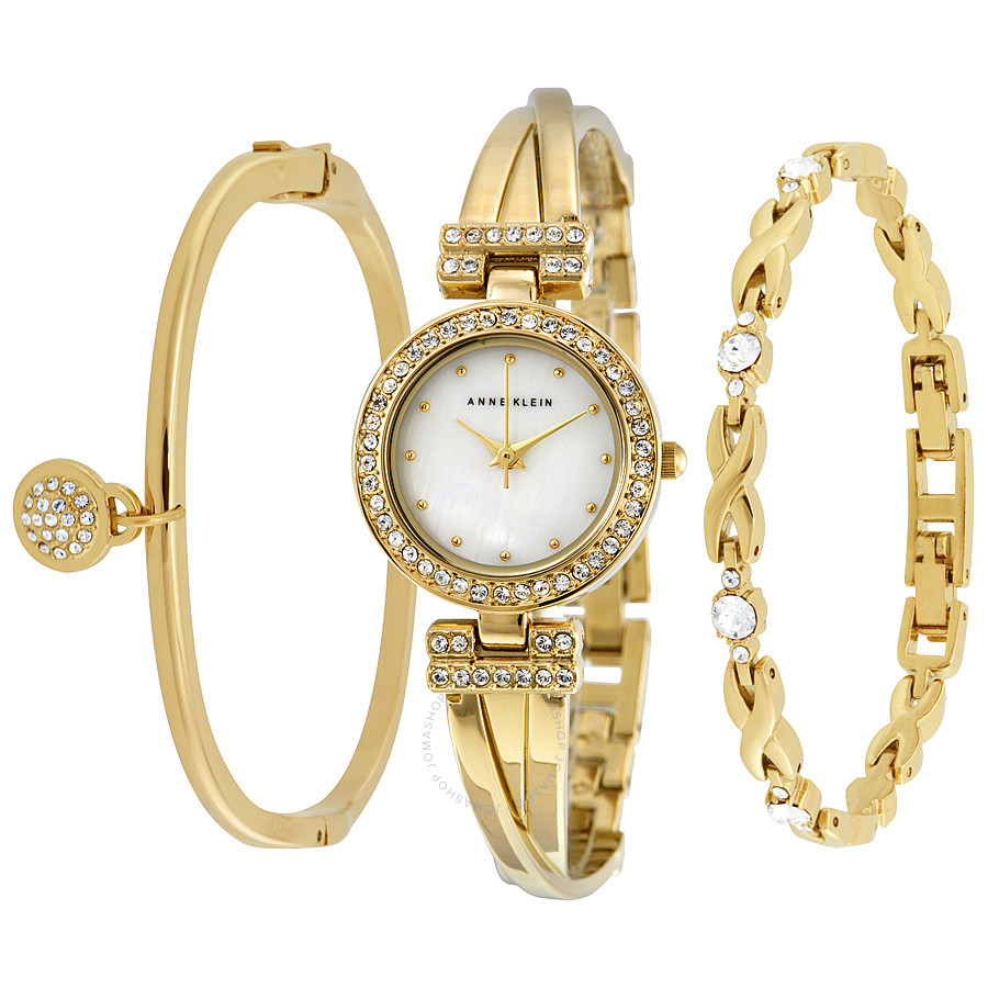 Anne klein 3 outlet piece watch set